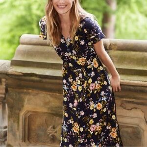 LOFT floral midi dress, size 6P